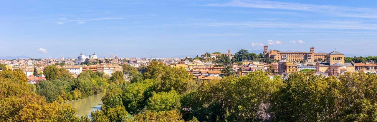 Penthouse With A Panoramic Rooftop In Trastevere With Seasonally Jacuzzi Roma Ngoại thất bức ảnh